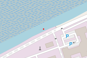 A map showing the Half Moon Bay beach stretch plotted on it