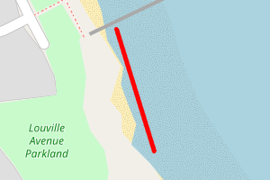 A map showing the Withernsea beach stretch plotted on it