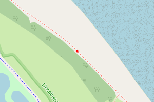 A map showing the Cleethorpes-Humberston Fitties Big Beach Clean-up beach stretch plotted on it