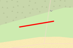 A map showing the Camber Sands beach stretch plotted on it