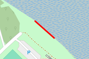 A map showing the Tain beach stretch plotted on it