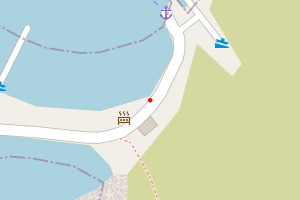 A map showing the Fair Isle Beaches, Fair Isle beach stretch plotted on it