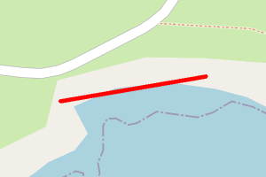 A map showing the Leestit (South Harbour) beach stretch plotted on it