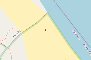 A map showing the Denemouth South Beach beach stretch plotted on it