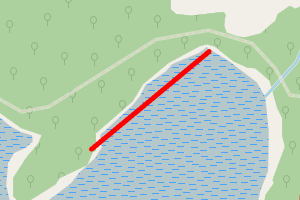 A map showing the Escart Bay beach stretch plotted on it