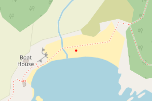 A map showing the Mothecombe beach stretch plotted on it