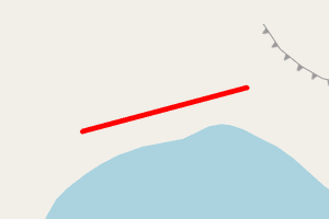 A map showing the SIF - Camas Mor (Muck) beach stretch plotted on it