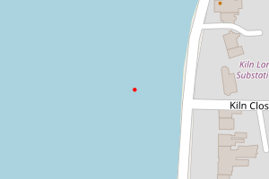 A map showing the Instow beach stretch plotted on it