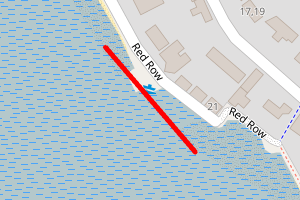 A map showing the Limekilns Panknowe Section 2 beach stretch plotted on it