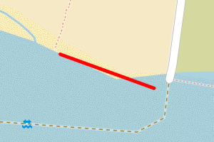 A map showing the Black Rock Sands 2 beach stretch plotted on it