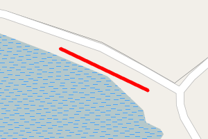 A map showing the Traigh Bhain Lagain beach stretch plotted on it