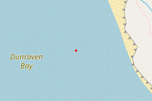 A map showing the Southerndown (Dunraven Bay) beach stretch plotted on it