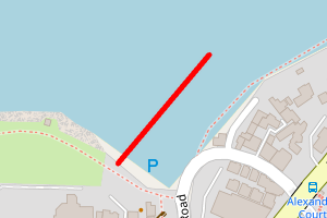 A map showing the Porth Beach, Newquay beach beach stretch plotted on it